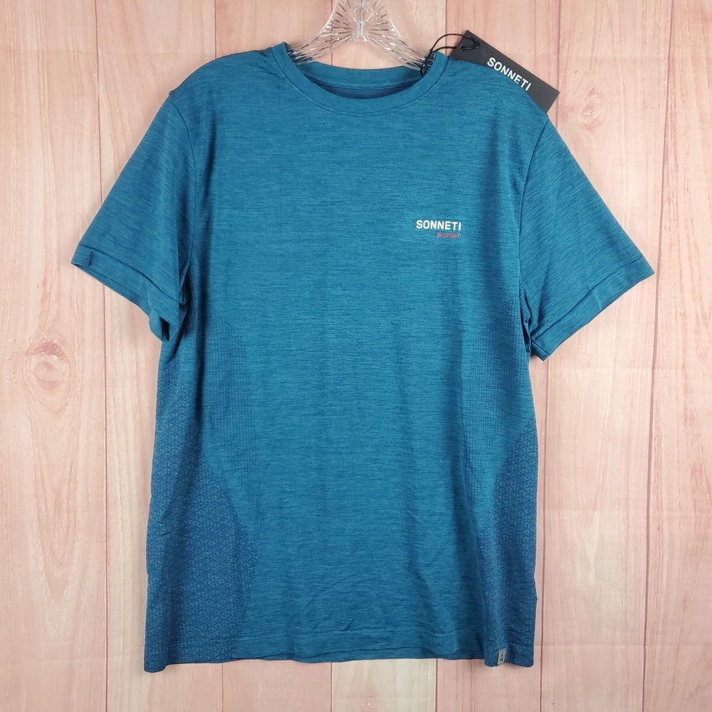Sonneti Sport T Shirt Mens Medium Heather Blue Spotify Logo Athletic Street Wear